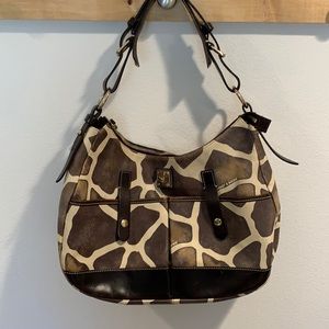 Dooney & Bourke Giraffe Print Leather Bag